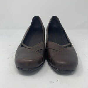 Artisan Clarks -Women's Brown Leather Comfort 8.5M Slip On